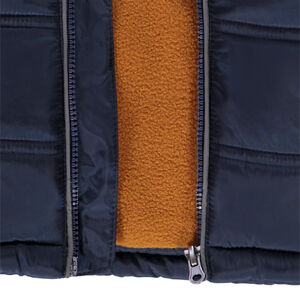 Donsjas gewatteerd en gevoerd met microfleece voor baby jongen 