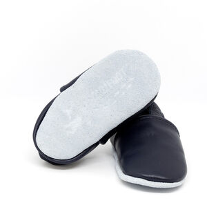 Chaussons souples 18-24M en cuir Babysoft Marine 