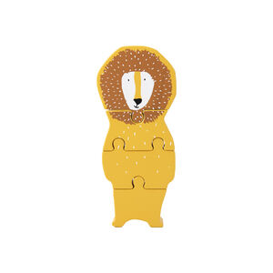 Dierenvormpuzzel in hout - Mr Leeuw 