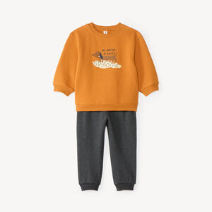 Ensemble de jogging bébé garçon en molleton print fantaisie 