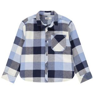 Houthakkershemd van stof voor jongen 