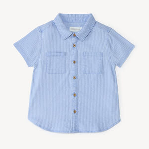 Korte mouwen shirt van gemarmerde stof voor jongens 