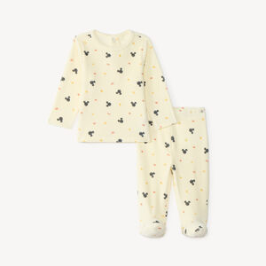 Pyjama set van velours voor babyjongen met Mickey Disney-print (verschillende afwerkingen afhankelijk van de leeftijd) 