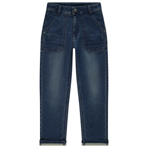 Jeans recht used effect voor jongens 