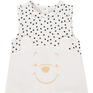 Korte jumpsuit met Winnie de Poeh patroon voor meisjes 