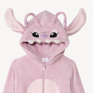 Disney Angel pyjama topper met speelse kap en sherpa voering voor meisjes 