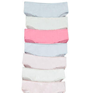 Lot de 7 culottes en jersey uni fille 