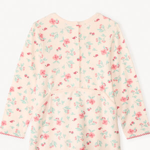 Lot de 3 dors-bien légers motif fantaisie printanier pour bébé fille (ouvertures différentes selon l'âge) 
