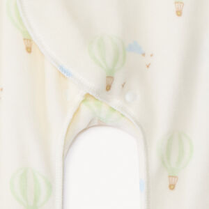 Dors-bien en velours imprimé montgolfières pour bébé prématuré 