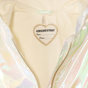Irriserende canvas windjack met capuchon voor meisjes van baby. 