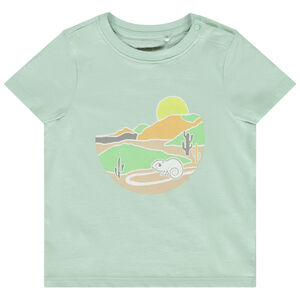 Korte mouwen T-shirt met fantasieprint voor baby jongen 