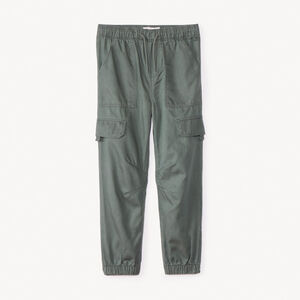 Pantalon jogger en twill uni pour garçon 