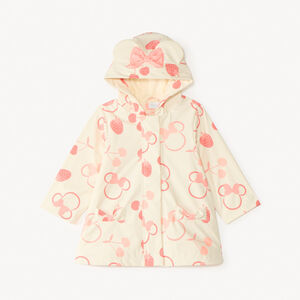 Parka gomme à capuche avec oreilles 3D imprimé Minnie Disney pour bébé fille 