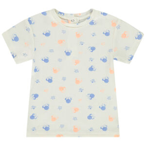 T-shirt manches côtelé imprimé Minnie Disney pour bébé fille 