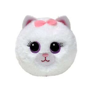 Peluche rebondissante Beanie Bouncers Purdy le chat blanc 