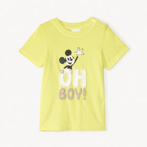 T-shirt met korte mouwen met Mickey Disney-print voor jongensbaby's 