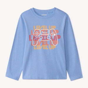 T-shirt manches longues print fantaisie pour garçon 