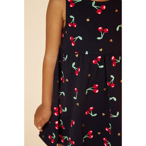 Robe débardeur en jersey imprimé fantaisie pour bébé fille 