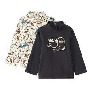 Set van 2 babyjongens turtleneck sweaters 