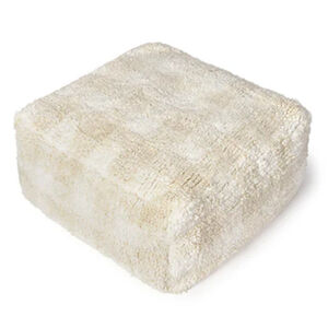 Poef Vichy Ivory 40x40x20cm 
