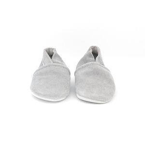 Chaussons souples 12-18M en suède Babysoft sky 