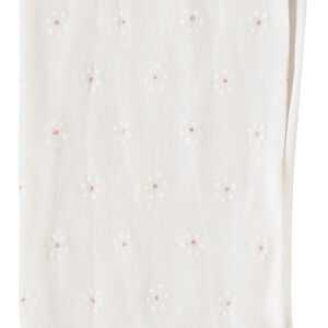 Paire de collants fins imprimé fleurs fille 