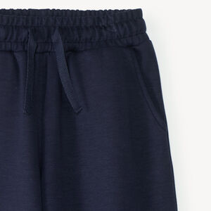 Joggingbroek voor meisjes met een ruime snit, effen kleur. 