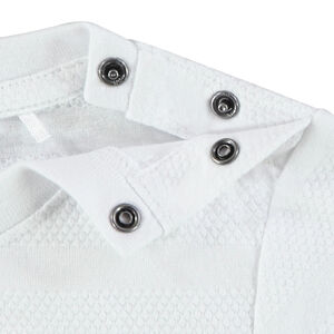 T-shirt met korte mouwen effen textuur voor baby jongen 