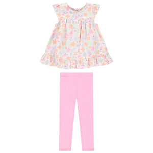 Ensemble 2 pièces avec tunique imprimée pour bébé fille 