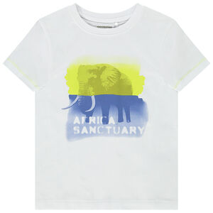 T-shirt manches courtes tombantes avec photoprint pour garçon 