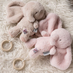 Muziekknuffel olifant - Fanfan - Roze - 24 cm 