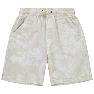 Bermuda imprimé fleurs d'hibiscus pour garçon 