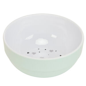 Bol en mélamine imprimé cœurs vert 