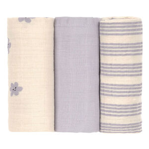 Set van 3 tetradoeken 60x60cm Tiny Team Pastel Lilac 