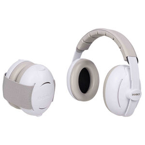 Casque anti-bruit protection auditive 2-en-1 Bébé/Junior Blanc 