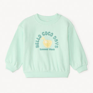 Sweat met fantasie-mesh en reliëfprint voor babyjongen 