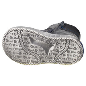 Bottillons hauts en cuir à zip et boucle 