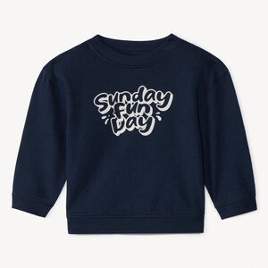 Sweat molleton oversize printé pour bébé garçon 