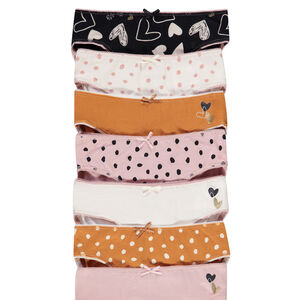 Lot de 7 culottes imprimé fantaisie fille 