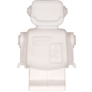 Veilleuse robot Hero - Medium - rechargeable - Blanc 