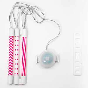 Verlichtingbuizen voor fietsspaken SpinBrightz Motief Roze 