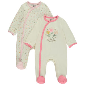 Set van 2 florale pyjama