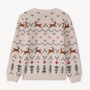 Pull de Noël en tricot jacquard garçon 