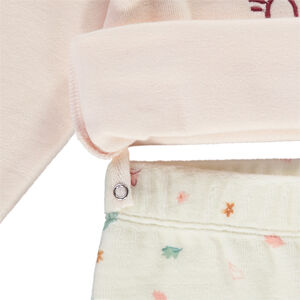 Pyjama 2 pièces en velours pour bébé fille 