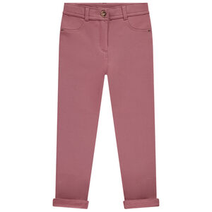 Pantalon uni en molleton pour fille  