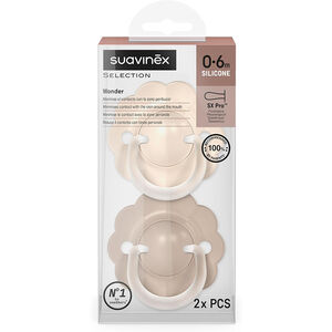 Fopspeen Wonder 0-6m siliconen omkeerbaar SX Pro 2stuks  