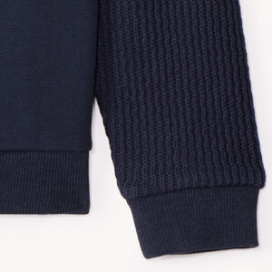 Trui met lange mouwen en reliëf puffed print voor jongens 