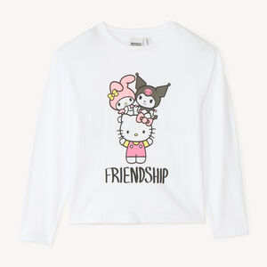 Langarm T-shirt Hello Kitty voor meisjes 
