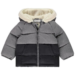 Doudoune bicolore doublée sherpa pour bébé garçon 