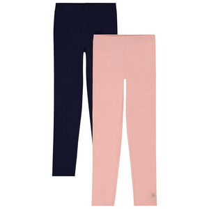 Set van 2 uniseks leggings met foilprint voor meisjes 